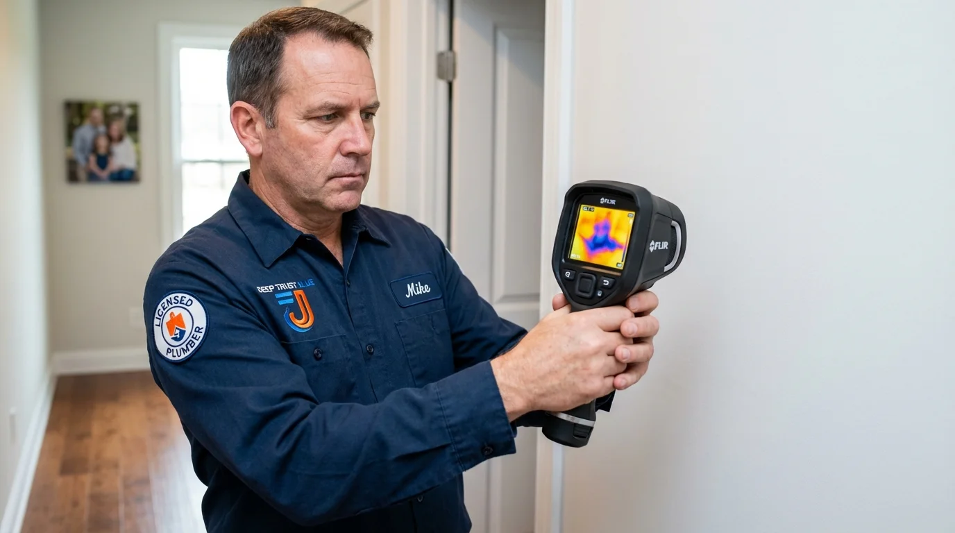 Thermal imaging leak detection by Johns Plumbing LLC in Orange